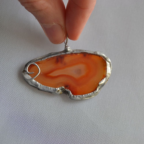 Achátový plátok 12